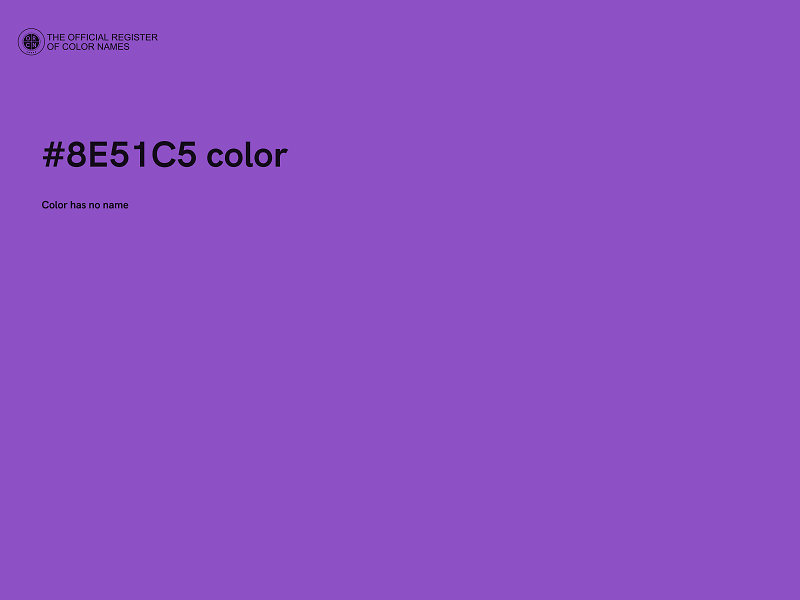 #8E51C5 color image