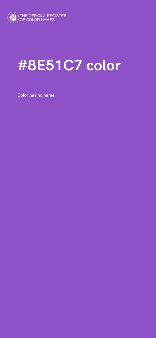 #8E51C7 color image