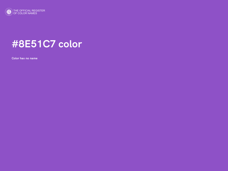 #8E51C7 color image