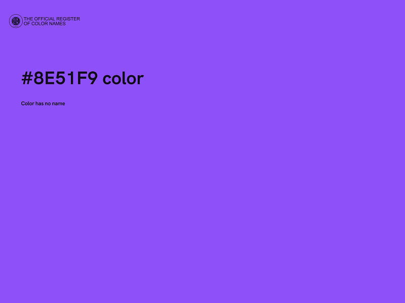 #8E51F9 color image