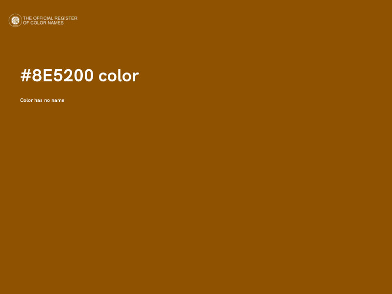 #8E5200 color image