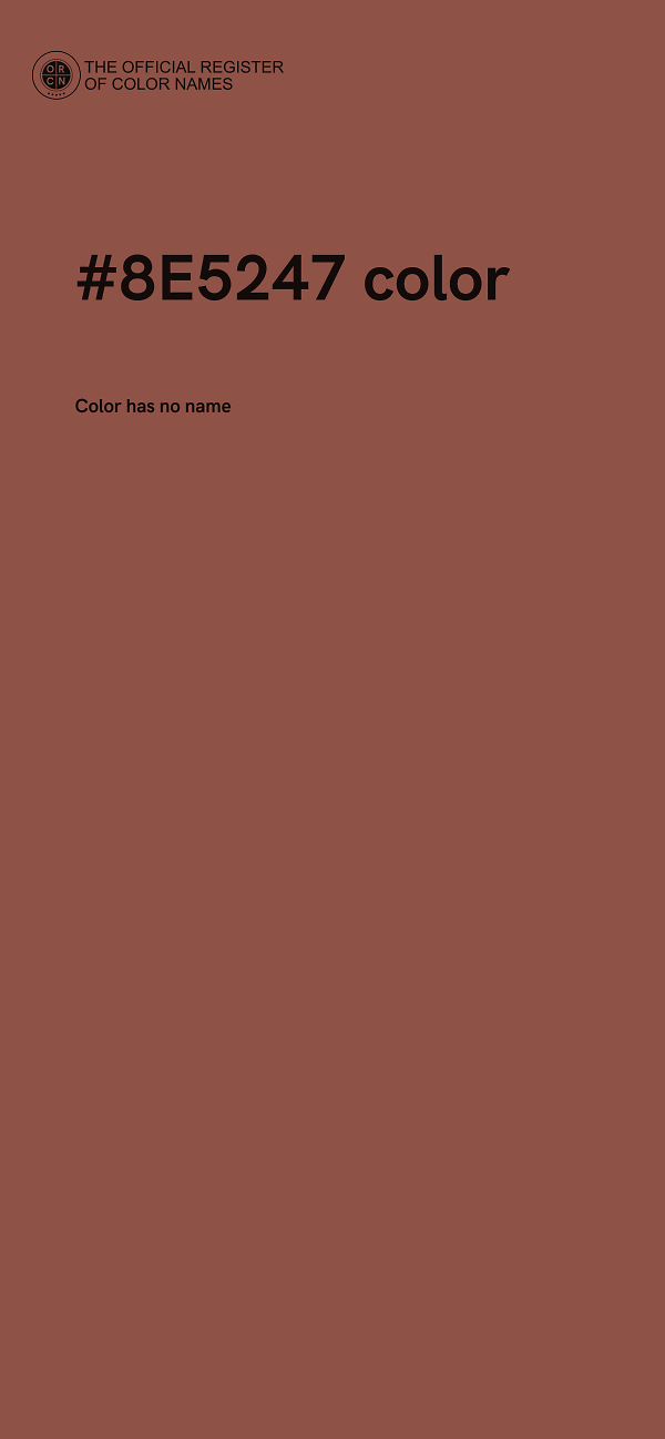 #8E5247 color image