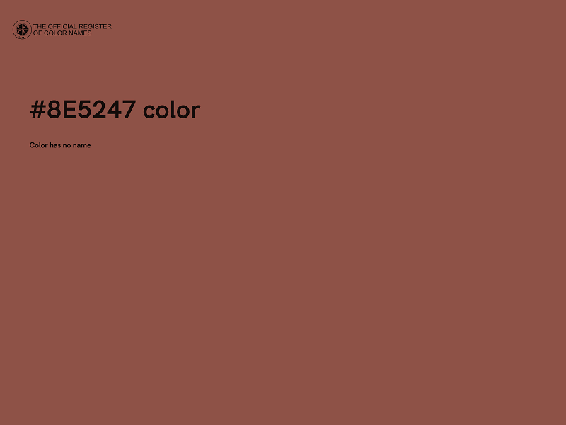 #8E5247 color image