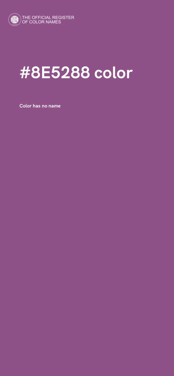 #8E5288 color image