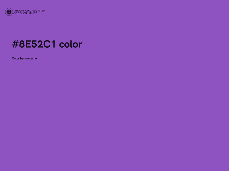 #8E52C1 color image