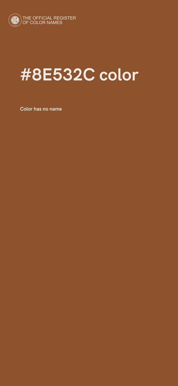 #8E532C color image