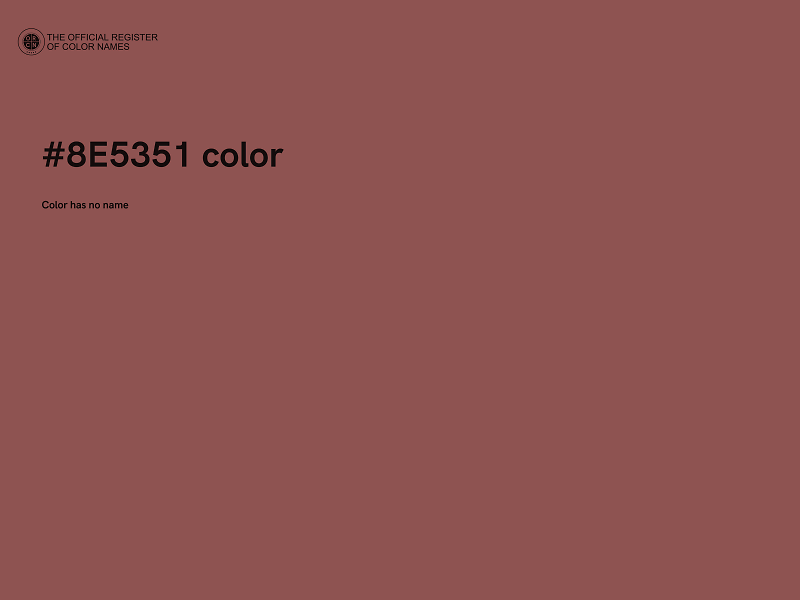 #8E5351 color image