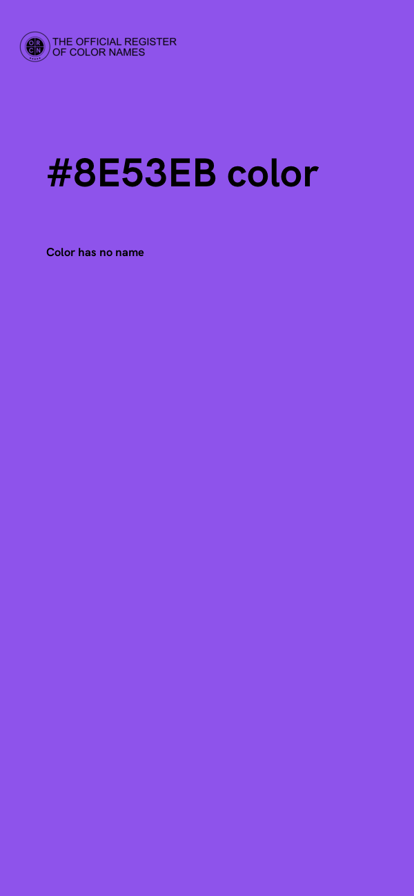 #8E53EB color image
