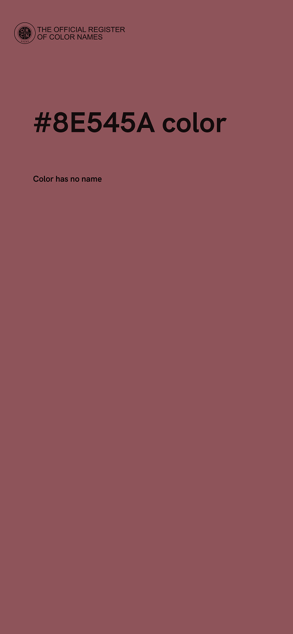 #8E545A color image