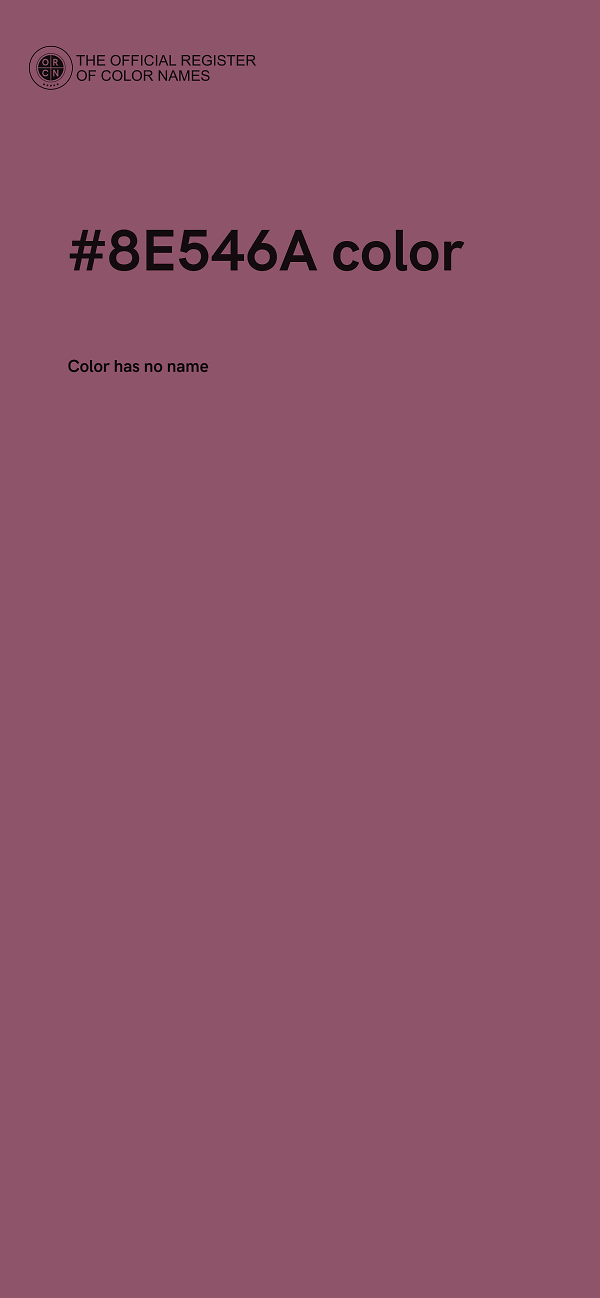 #8E546A color image
