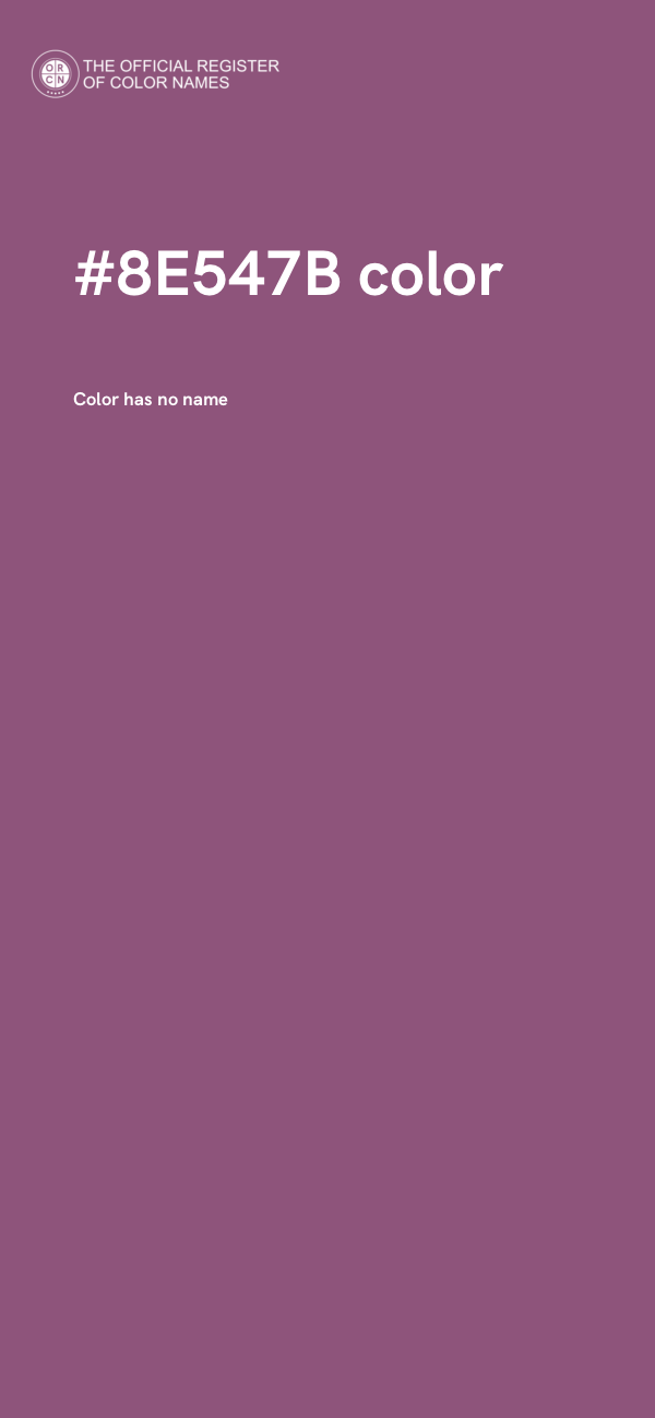 #8E547B color image