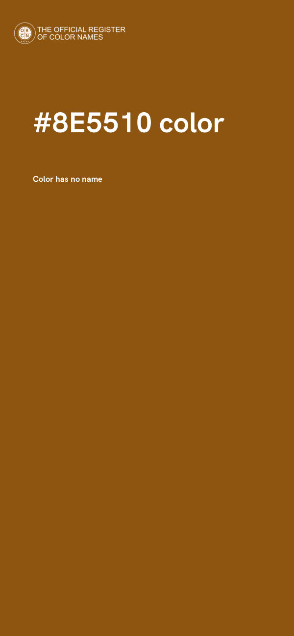 #8E5510 color image