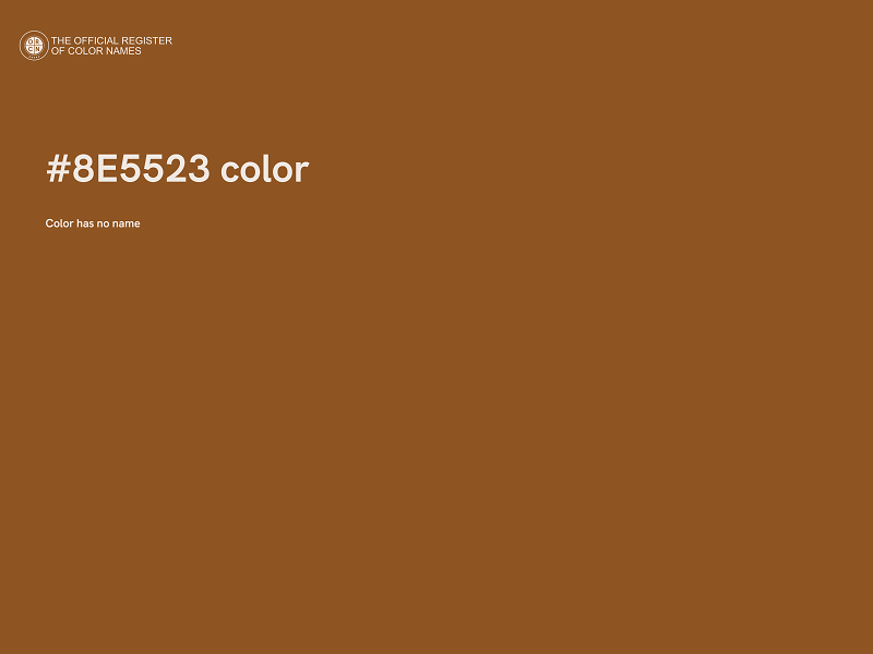 #8E5523 color image