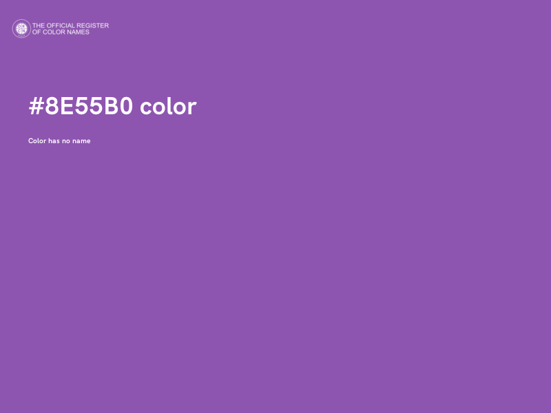 #8E55B0 color image