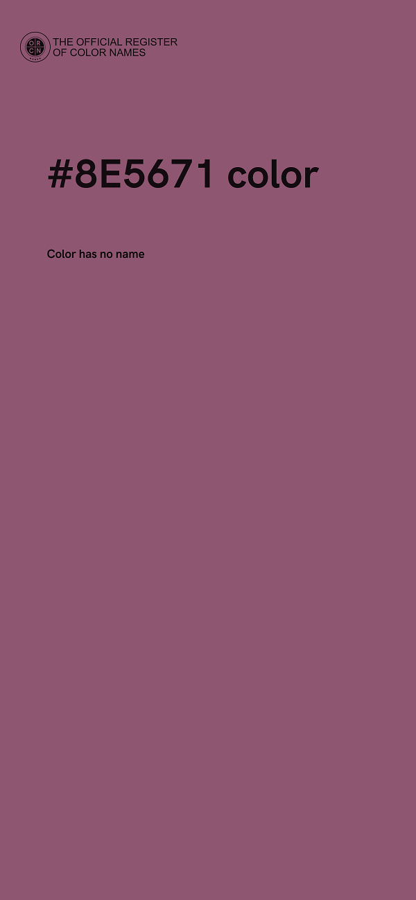 #8E5671 color image