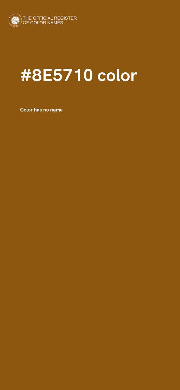 #8E5710 color image