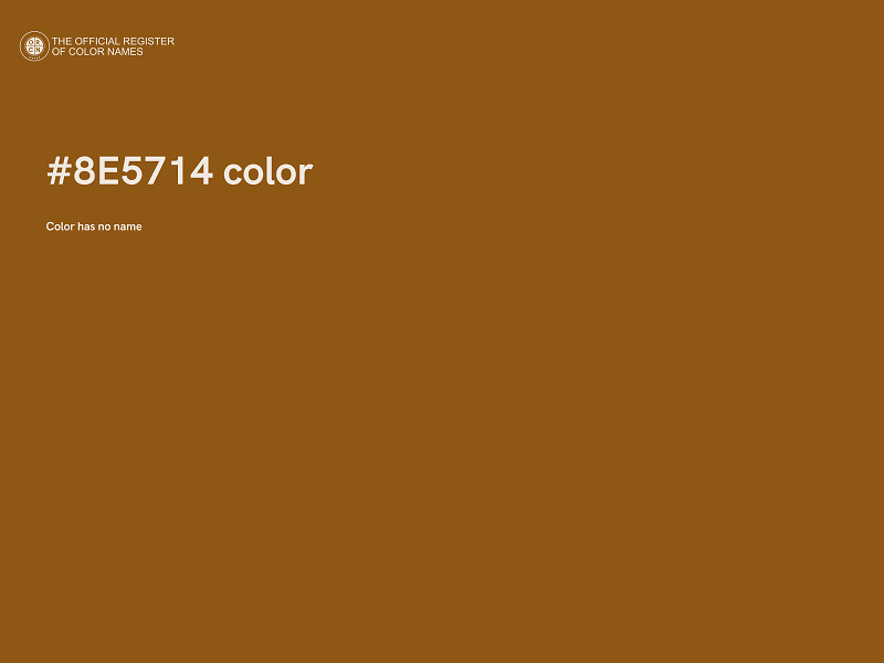 #8E5714 color image