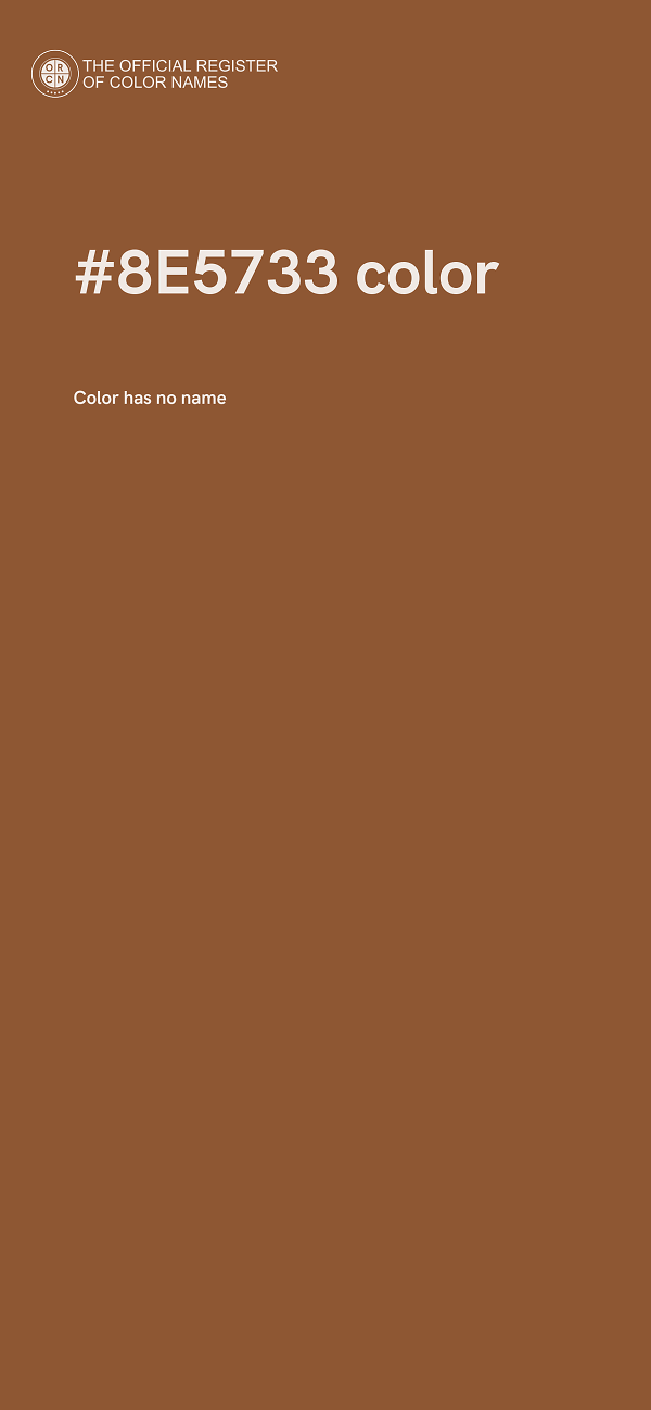 #8E5733 color image