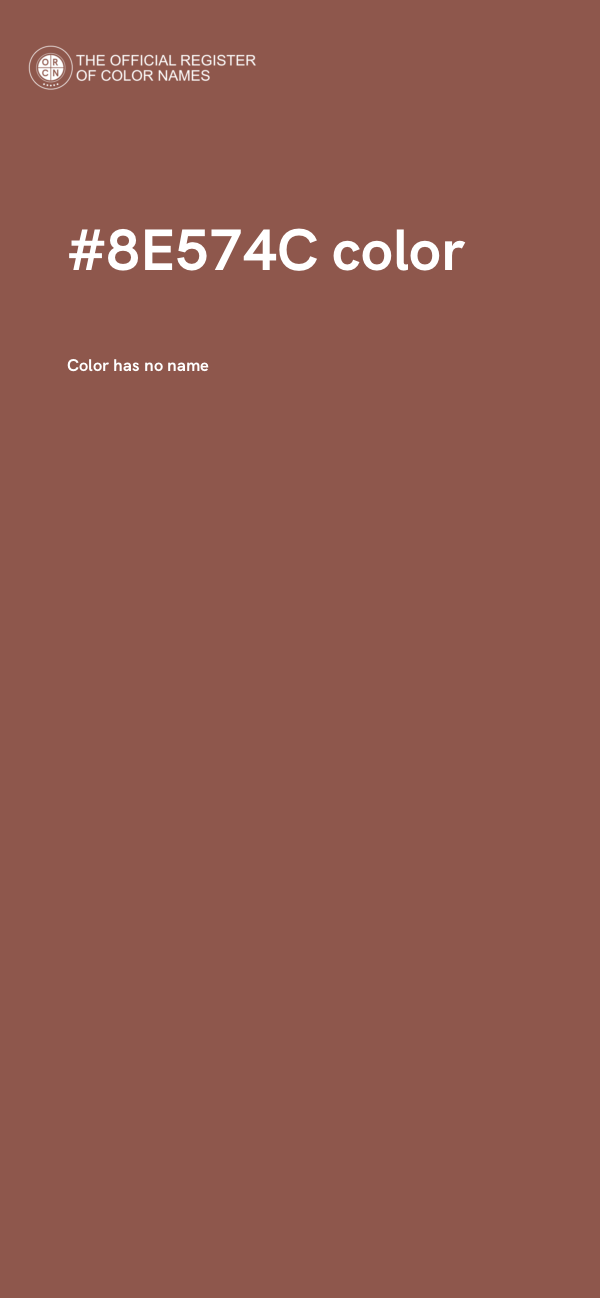 #8E574C color image