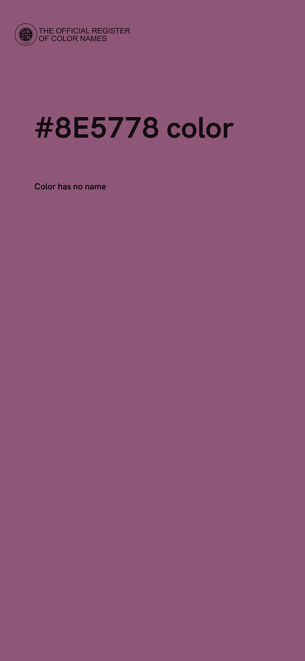#8E5778 color image