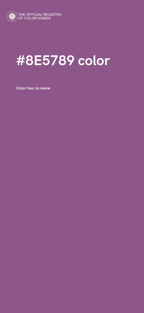 #8E5789 color image