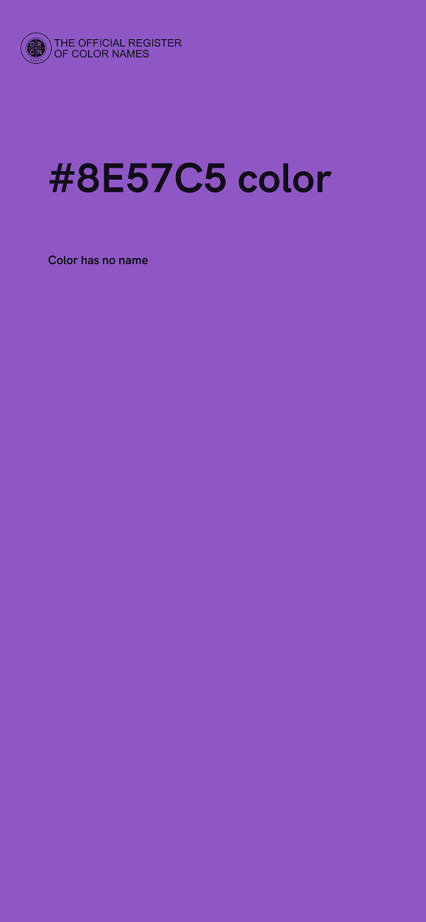 #8E57C5 color image