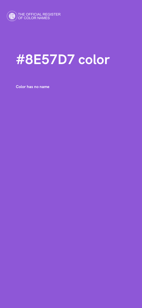 #8E57D7 color image