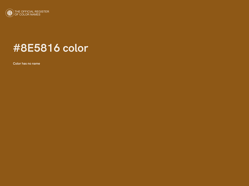 #8E5816 color image