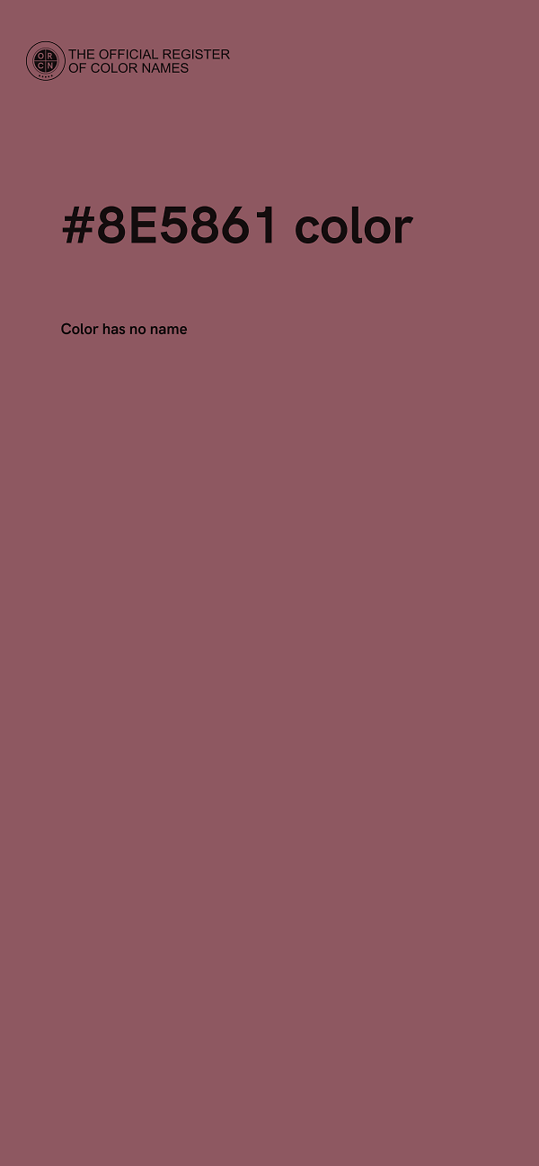 #8E5861 color image
