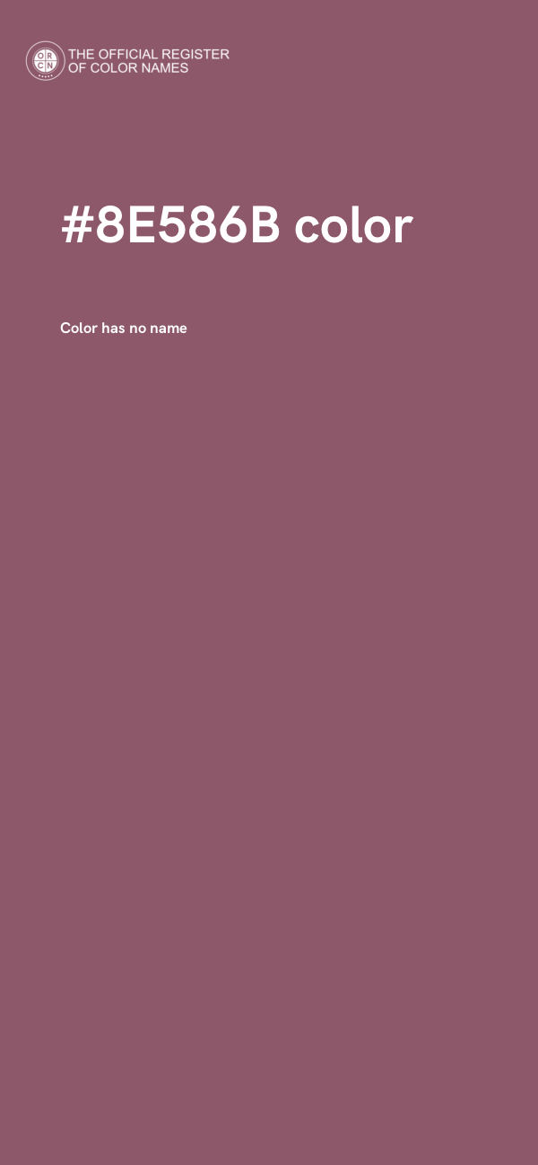 #8E586B color image
