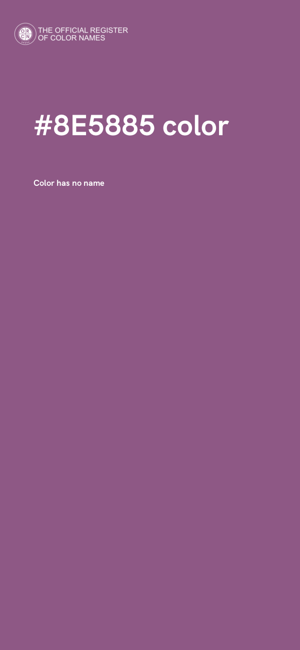 #8E5885 color image