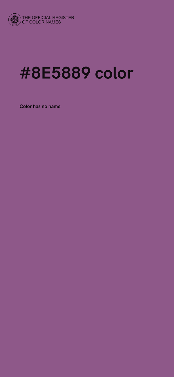 #8E5889 color image