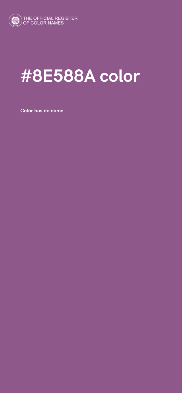 #8E588A color image