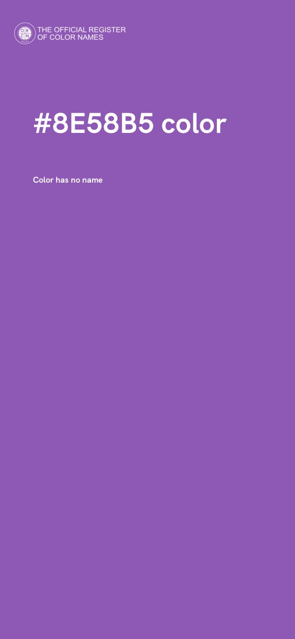 #8E58B5 color image