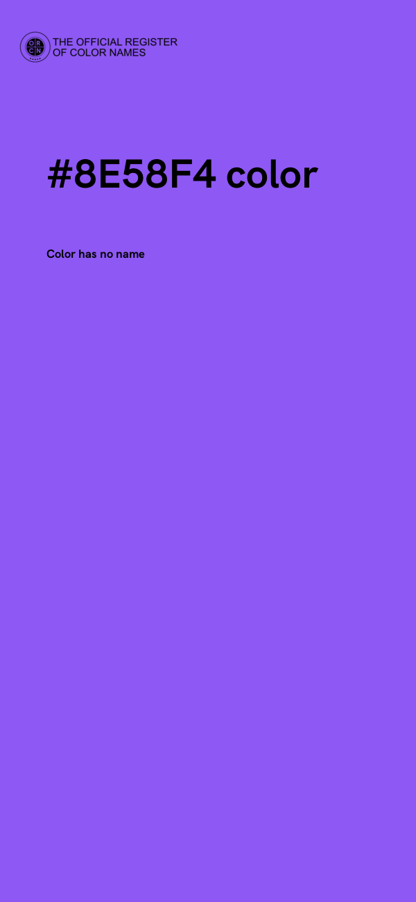 #8E58F4 color image