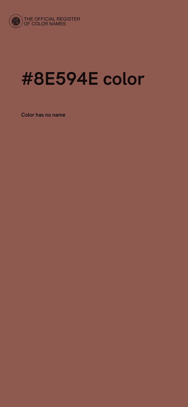 #8E594E color image