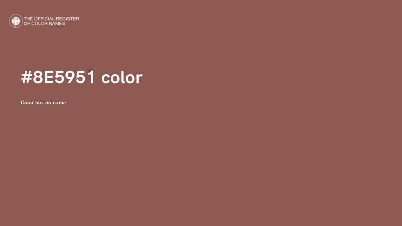 #8E5951 color image