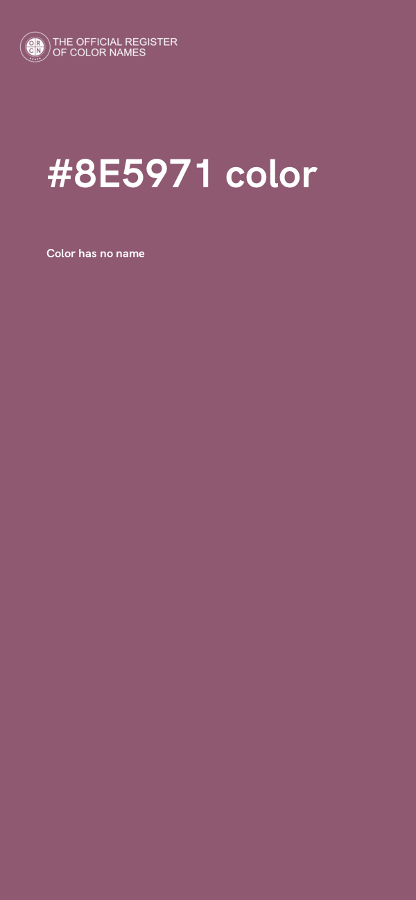 #8E5971 color image