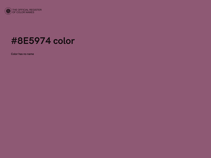 #8E5974 color image