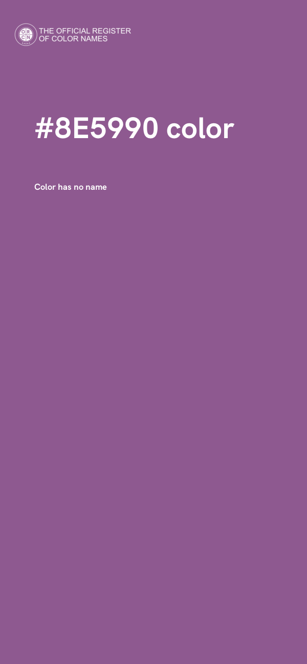 #8E5990 color image