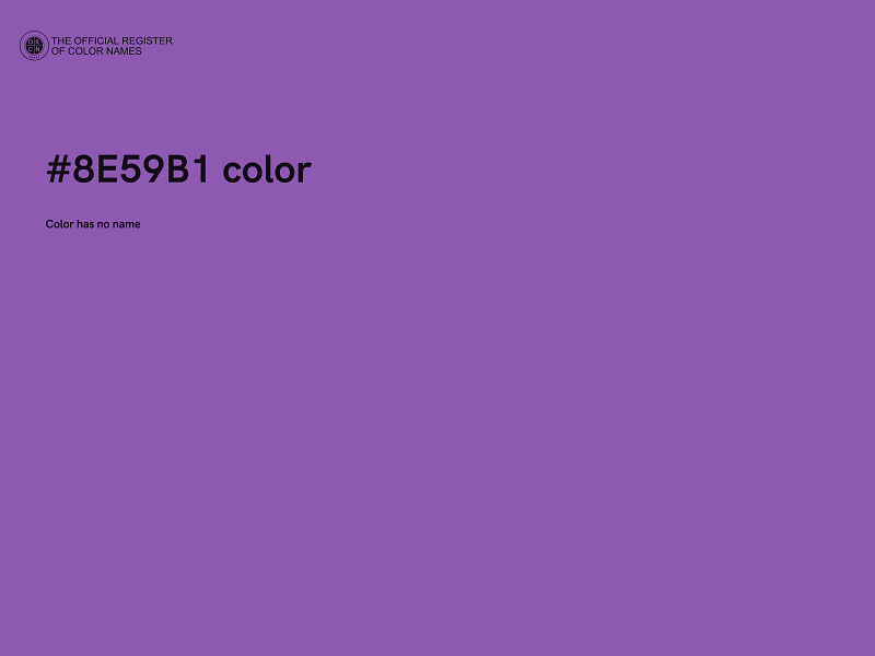 #8E59B1 color image