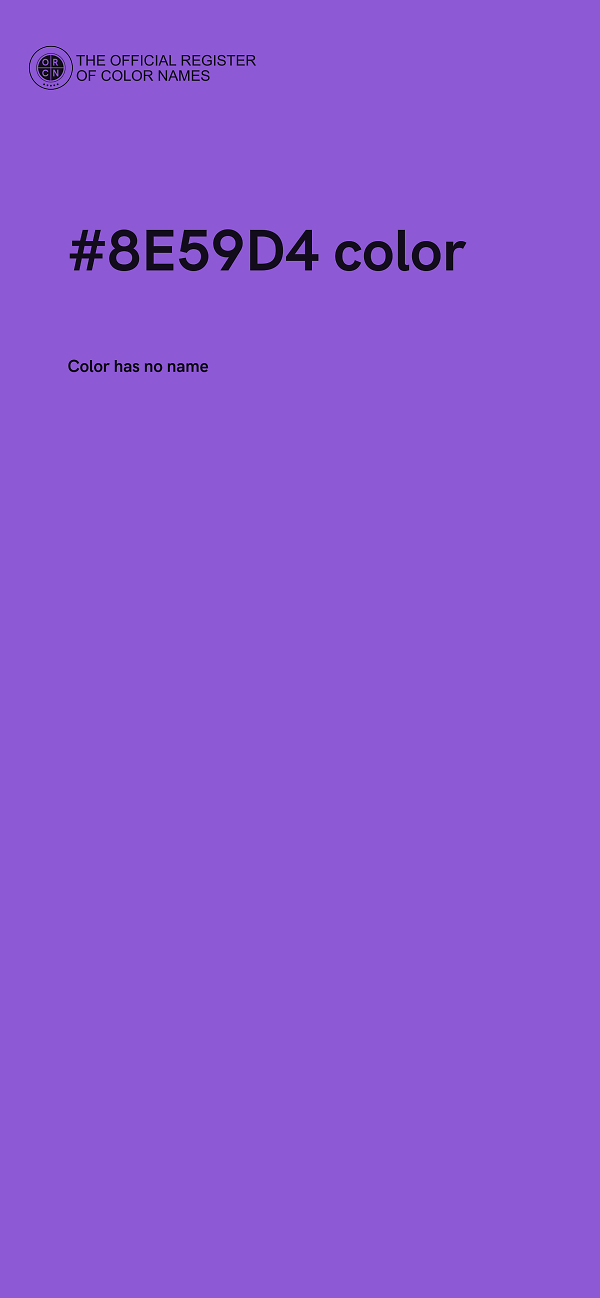 #8E59D4 color image