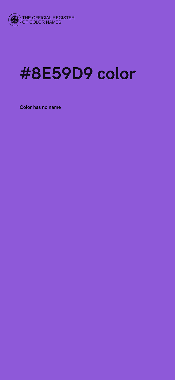 #8E59D9 color image