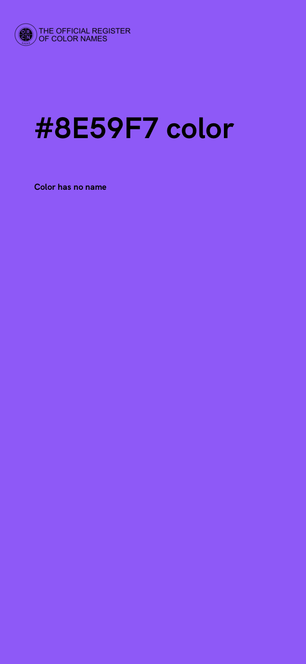 #8E59F7 color image