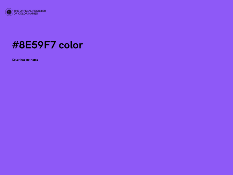 #8E59F7 color image