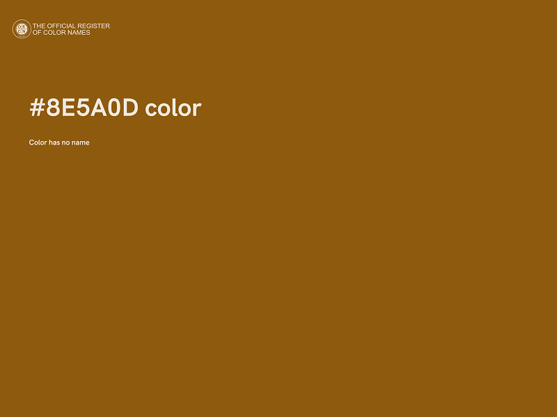 #8E5A0D color image