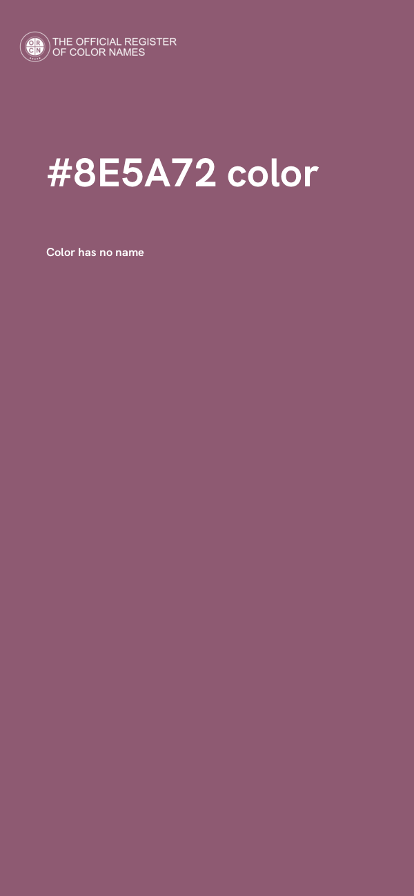 #8E5A72 color image