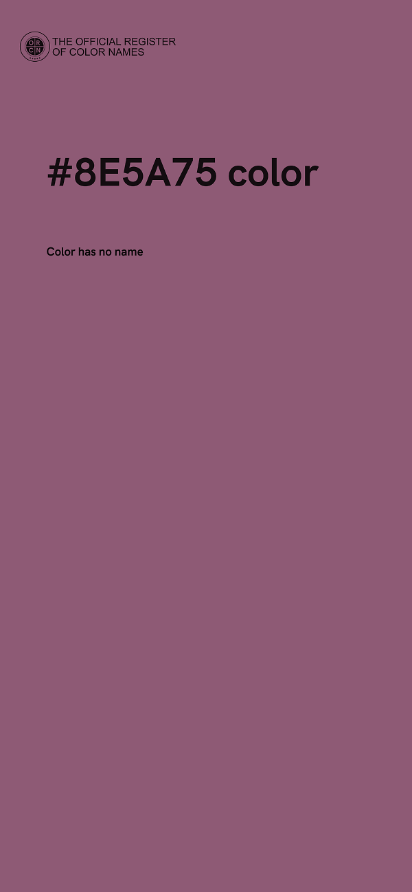 #8E5A75 color image
