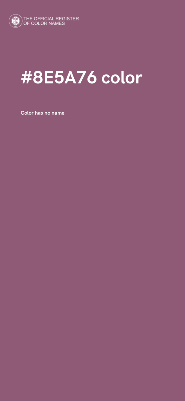 #8E5A76 color image