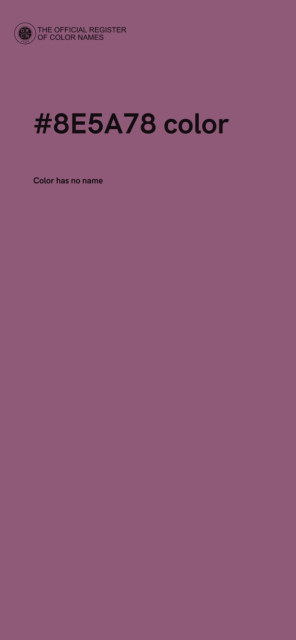 #8E5A78 color image